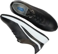 Wolky Veterschoenen Runner Zwart/wit Leer -Skechers Verkoopwinkel 1200x1109 2