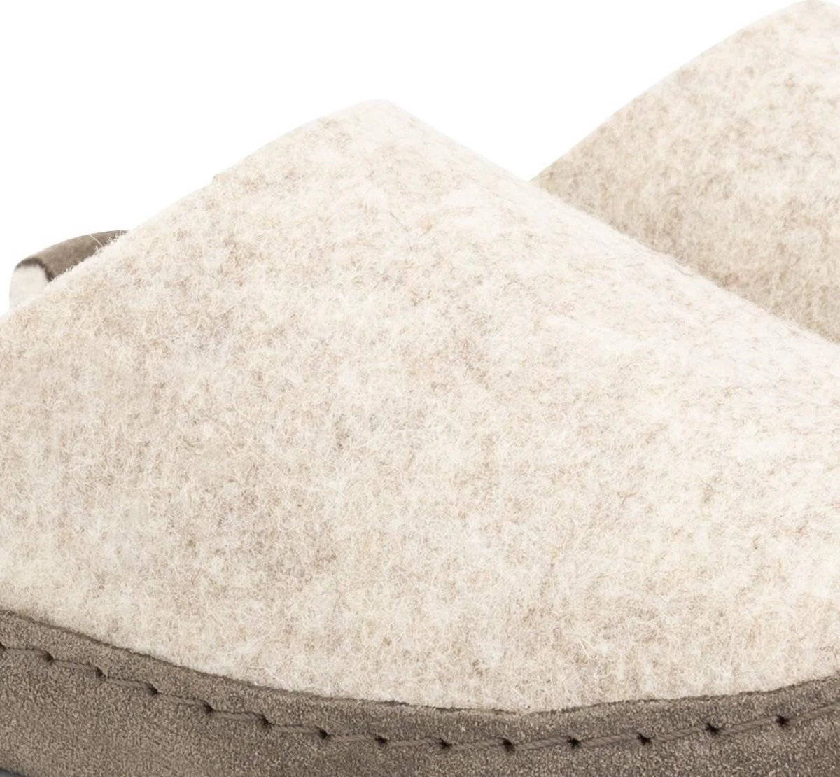 Travelin' Get-Home Dames Slip-On Sloffen - Wollen Pantoffels - Suede Zool - Zand Beige - Maat 39 2 Travelin' Get-Home Dames Slip-On Sloffen - Wollen Pantoffels - Suede Zool - Zand Beige - Maat 39 - Afbeelding 2