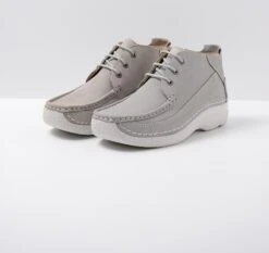 Wolky Veterschoenen Roll Moc Lichtgrijs Nubuck -Skechers Verkoopwinkel 1200x1130 6