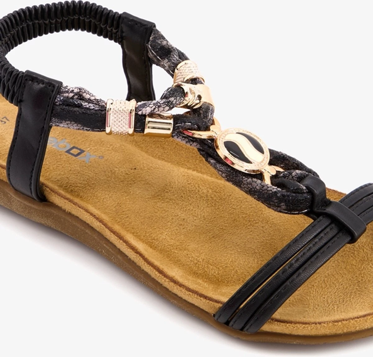 Blue Box Dames Sandalen - Zwart - Maat 38 6 Blue Box Dames Sandalen - Zwart - Maat 38 - Afbeelding 6