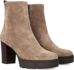 Unisa Kopsi Enkellaarsjes - Enkelboots Met Rits - Dames - Taupe - Maat 40 -Skechers Verkoopwinkel 1200x1148 1