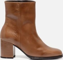 Gabor Enkellaarsjes Cognac Leer - Dames - Maat 39