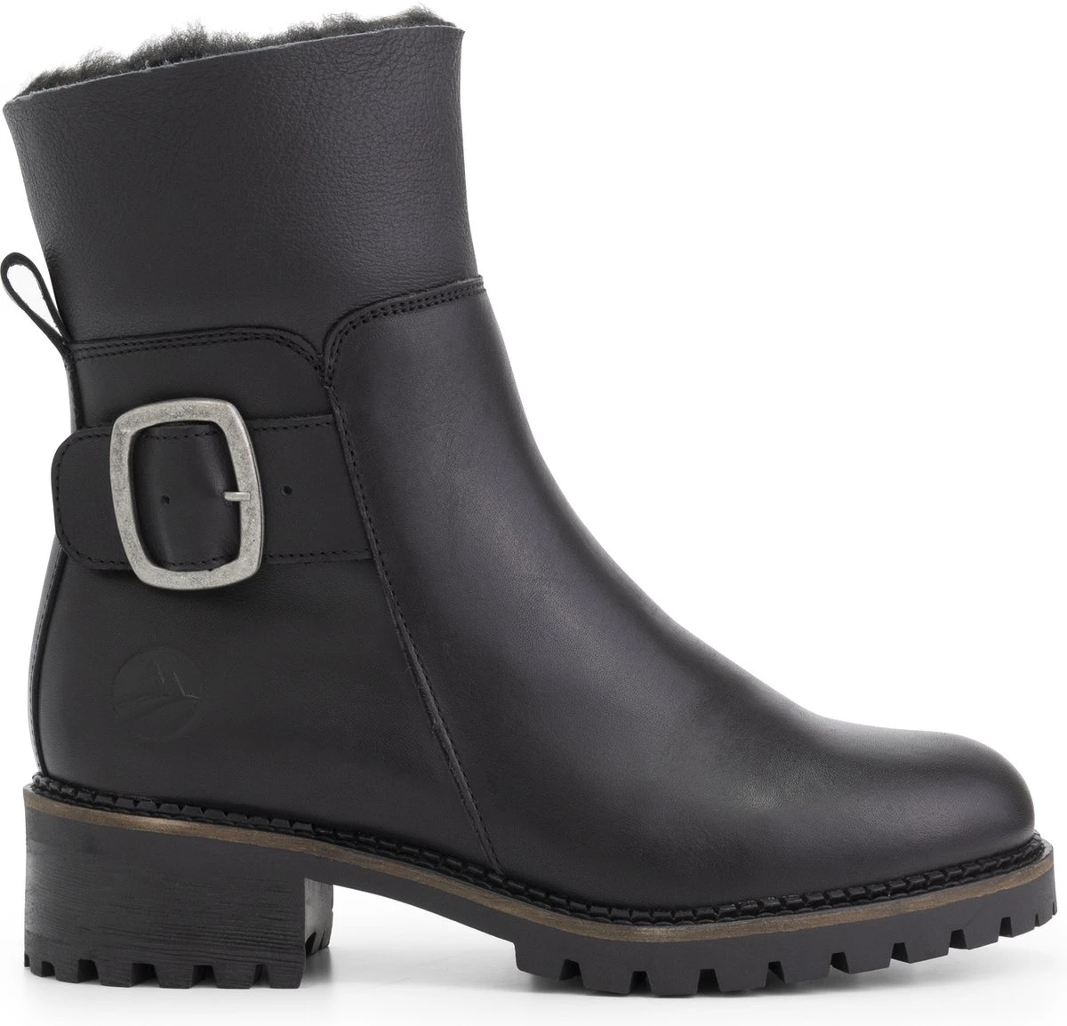 Travelin' Gyre - Leren Dames Enkellaarzen - Wol Gevoerd - Zwart Leer - Maat 39 1 Travelin' Gyre - Leren Dames Enkellaarzen - Wol Gevoerd - Zwart Leer - Maat 39