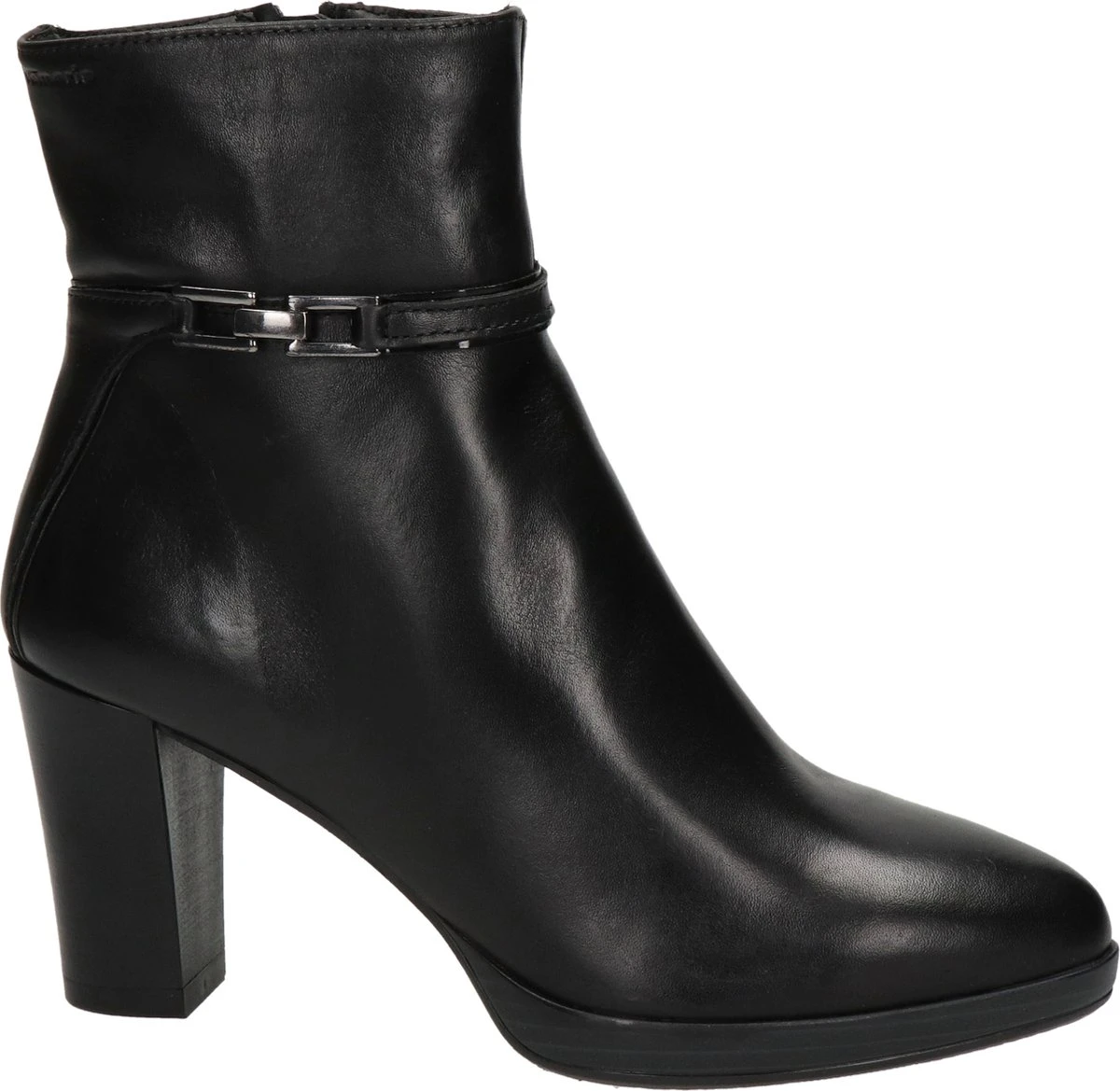 Tamaris Dames Enkellaars - Zwart - Maat 37 2 Tamaris Dames Enkellaars - Zwart - Maat 37 - Afbeelding 2