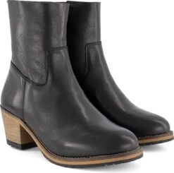 Travelin' Paulx - Leren Dames Enkellaars Met Hak - Zwart Leer - Maat 36 -Skechers Verkoopwinkel 1200x1188