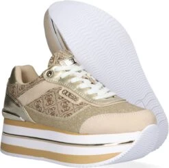 GUESS Hansin Active Lady Dames Sneakers - Beige/Bruin - Maat 37 -Skechers Verkoopwinkel 1200x1194 3