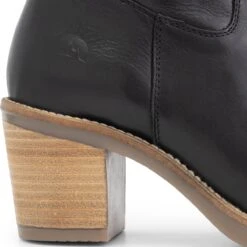 Travelin' Morlaix Dames Leren Enkellaarzen Met Hak - Nette Schoenen Vrouwen - Zwart Leer - Maat 39 -Skechers Verkoopwinkel 1200x1199