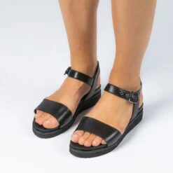 No Stress - Dames - Zwarte Leren Sandalen - Maat 39 -Skechers Verkoopwinkel 1200x1200 102