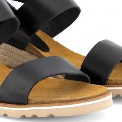 Travelin' Denia - Leren Dames Sandalen Met Hak - Sandaletten - Zwart Leer - Maat 39 -Skechers Verkoopwinkel 1200x1200 120