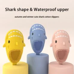 Geweo Home Sloffen Dames Heren - Haai Pantoffels - Antislip Pluche Warme Fleece Open Sloffen - Comfortabel Traagschuim - Blauw - Maat 4041 -Skechers Verkoopwinkel 1200x1200 183