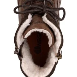 NoGRZ P.Post - Dames Leren Enkellaars - Winter Veterboots - Wol Gevoerd - Donkerbruin - Maat 42 -Skechers Verkoopwinkel 1200x1200 261