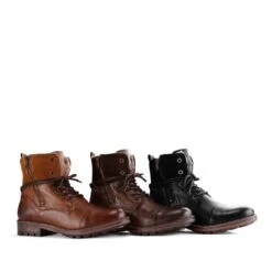 NoGRZ P.Post - Dames Leren Enkellaars - Winter Veterboots - Wol Gevoerd - Donkerbruin - Maat 42 -Skechers Verkoopwinkel 1200x1200 262