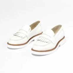 Manfield - Dames - Off White Leren Loafers - Maat 40 -Skechers Verkoopwinkel 1200x1200 29