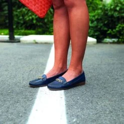 Gabylou - Mocassins Comfort Leer Ketting - Model Mercedes - Marine 38 -Skechers Verkoopwinkel 1200x1200 34