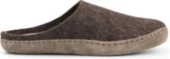 Travelin' Get-Home Dames Slip-On Sloffen - Wollen Pantoffels - Suede Zool - Bruin - Maat 38