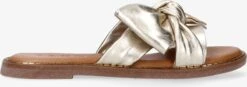 Tango | Audrey 1-g Platino Gold Bow Slipper - Cognac Sole | Maat: 39