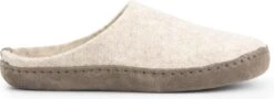 Travelin' Get-Home Dames Slip-On Sloffen - Wollen Pantoffels - Suede Zool - Zand Beige - Maat 39