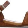 Red Rag Sandalen Dames / Damesschoenen - Leer - Sleehak Hoogte 4 Cm - 79370 - Cognac - Maat 39