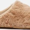 Hot Potatoes Furry Sloffen Dames - Beige - Maat 40