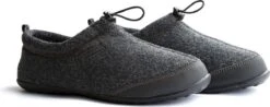 Travelin' Back-Home Dames Sloffen - Wollen Pantoffels - Rubberen Zool - Grijs - Maat 41