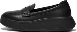 FitFlop F-Mode Leather Flatform Penny Loafers ZWART - Maat 39 -Skechers Verkoopwinkel 1200x500 1