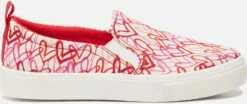 Skechers Poppy Graffiti Heart Instappers Wit - Dames - Maat 40 -Skechers Verkoopwinkel 1200x503