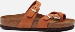 Birkenstock Mayari Slippers Cognac Nubuck - Dames - Maat 38