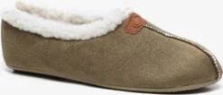 Thu!s Gevoerde Dames Pantoffels - Groen - Maat 39 - Sloffen