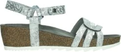 Wolky Sandalen Pacific Zilver Slangen Print Leer -Skechers Verkoopwinkel 1200x519 2