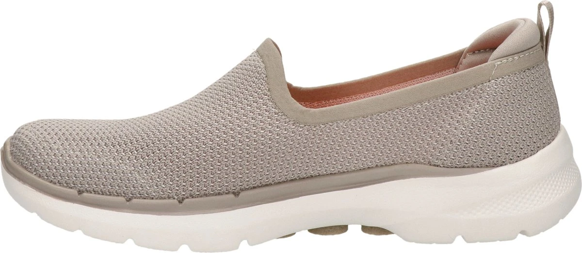 Skechers Go Walk 6 Dames Instapschoen - Beige - Maat 38 2 Skechers Go Walk 6 Dames Instapschoen - Beige - Maat 38 - Afbeelding 2