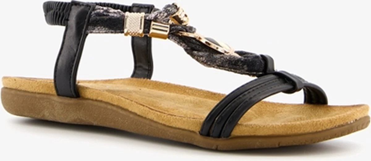 Blue Box Dames Sandalen - Zwart - Maat 38 1 Blue Box Dames Sandalen - Zwart - Maat 38