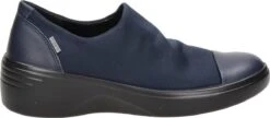 Ecco Soft 7 Wedge Instappers Blauw - Maat 39