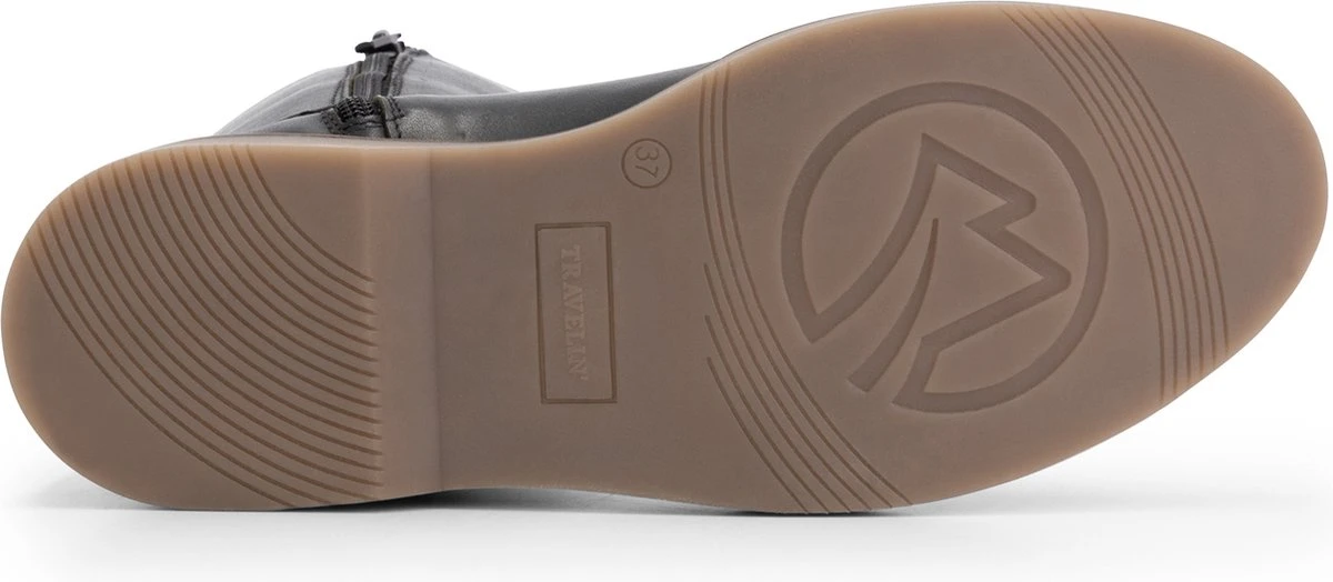 Travelin' Lannion Dames Leren Enkellaarzen - Schoenen Vrouwen - Zwart Leer - Maat 41 5 Travelin' Lannion Dames Leren Enkellaarzen - Schoenen Vrouwen - Zwart Leer - Maat 41 - Afbeelding 5