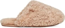UGG W Maxi Curly Slide Dames Sloffen - Sand - Maat 36