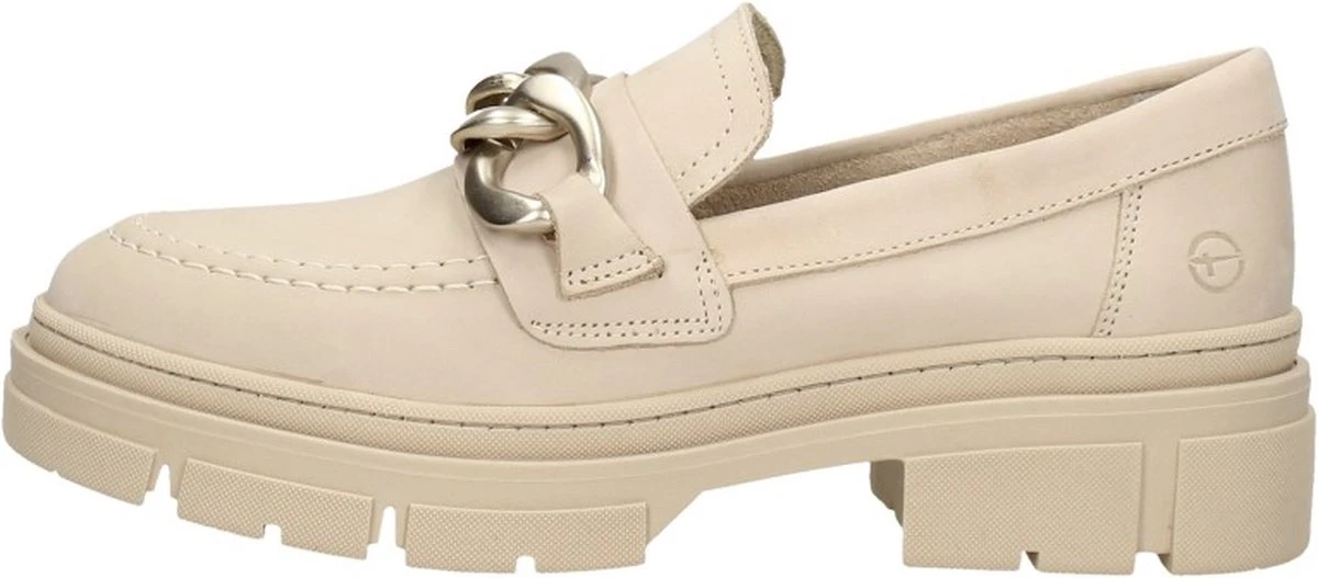 Tamaris - Loafers Dames - Instappers - Leer - Beige - Maat 39 15 Tamaris - Loafers Dames - Instappers - Leer - Beige - Maat 39 - Afbeelding 15
