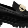 Michael Kors Parker Leather Loafer Dames Schoen - Zwart - Maat 40