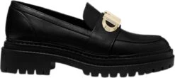 Michael Kors Parker Leather Loafer Dames Schoen - Zwart - Maat 40