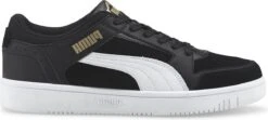 PUMA Rebound Joy Low SD Unisex Sneakers - Black/White/Team Gold - Maat 43