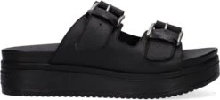 Shabbies Amsterdam Vrouwen Leren Slippers / Damesschoenen 170020174 - Zwart - Maat 39 -Skechers Verkoopwinkel 1200x549 4