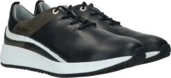 Wolky Veterschoenen Runner Zwart/wit Leer -Skechers Verkoopwinkel 1200x550 14