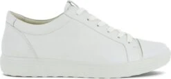 Ecco Soft 7 Sneakers Wit Leer - Dames - Maat 36