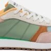 Woden Ronja Multi Sneakers Groen Leer - Dames - Maat 41
