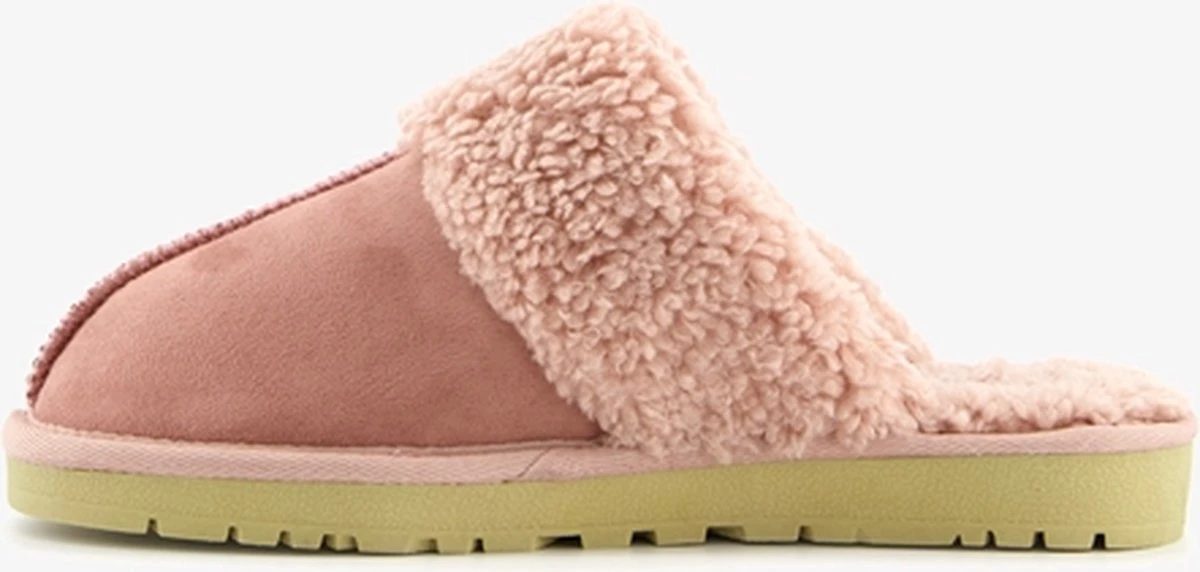 Supercracks Gevoerde Dames Pantoffels Roze - Maat 39 - Sloffen 2 Supercracks Gevoerde Dames Pantoffels Roze - Maat 39 - Sloffen - Afbeelding 2