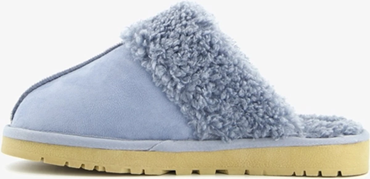 Supercracks Gevoerde Dames Pantoffels Blauw - Maat 39 - Sloffen 5 Supercracks Gevoerde Dames Pantoffels Blauw - Maat 39 - Sloffen - Afbeelding 5