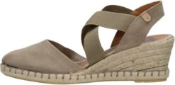Verbenas Mila Sandalen Touwzool - Taupe - Maat 40