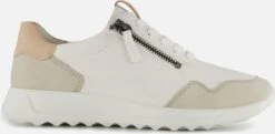Ecco Flexure Runner W Sneakes Wit Leer - Dames - Maat 39