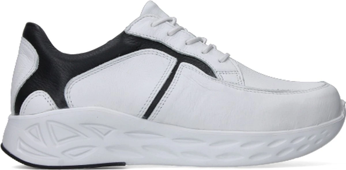 Wolky Veterschoenen Bounce Wit/zwart Leer 5 Wolky Veterschoenen Bounce Wit/zwart Leer - Afbeelding 5