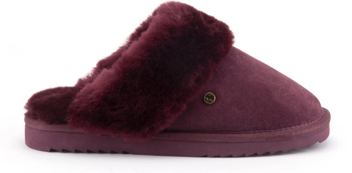 Warmbat Flurry Dames Sloffen - Port - Maat 38 1 Warmbat Flurry Dames Sloffen - Port - Maat 38