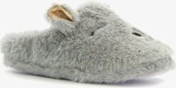 Thu!s Dames Pantoffels Konijn - Grijs - Maat 38 - Sloffen