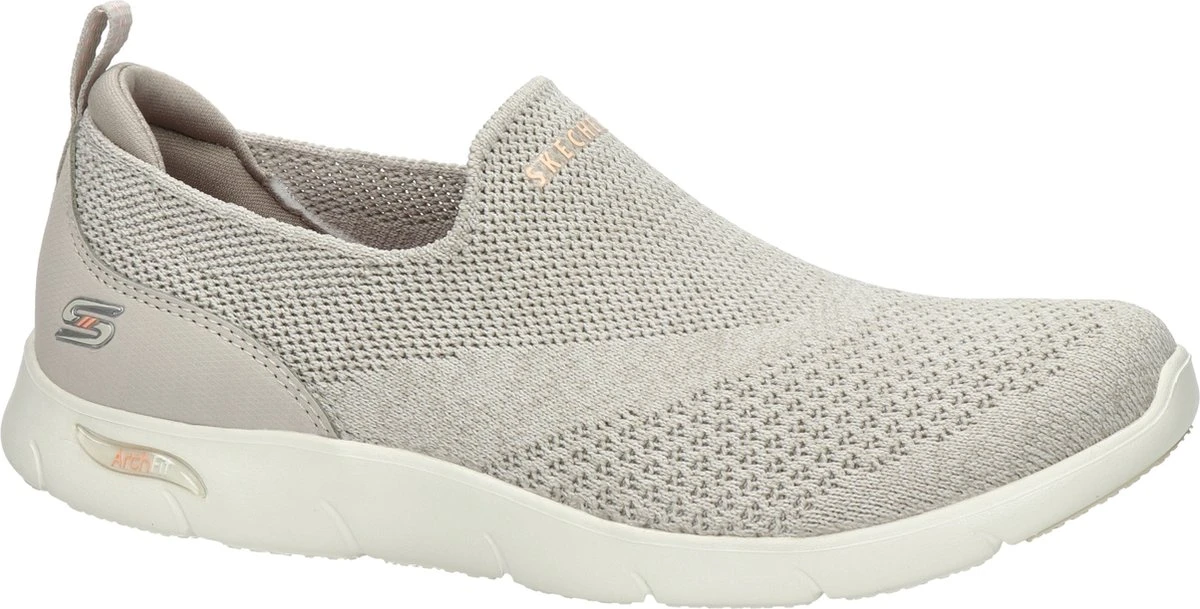 Skechers ArchFit Refine Dames Instapschoen - Beige - Maat 39 6 Skechers ArchFit Refine Dames Instapschoen - Beige - Maat 39 - Afbeelding 6